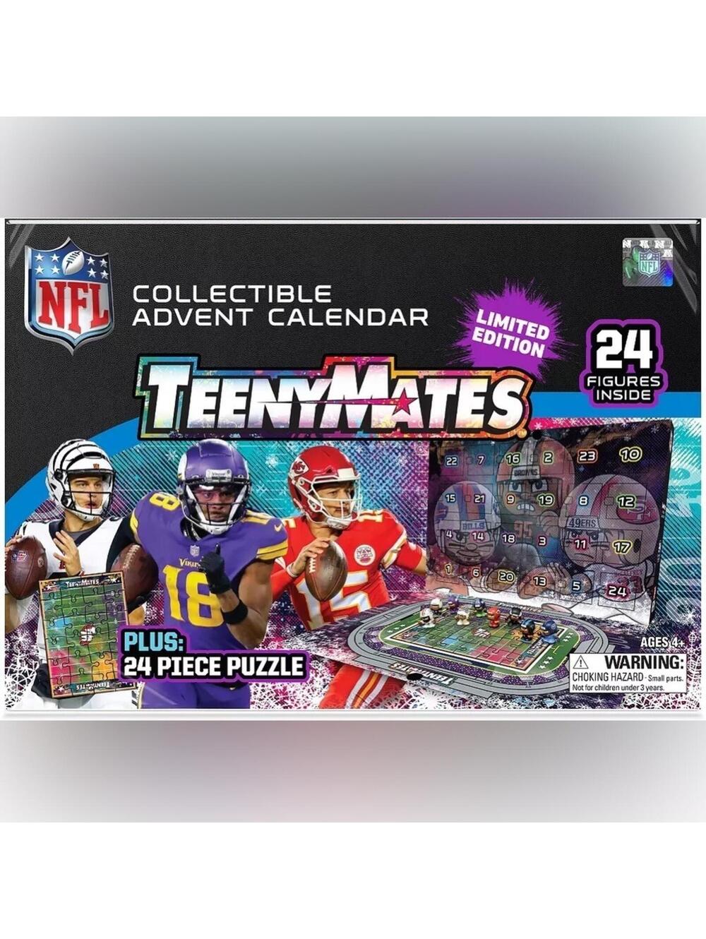Party Animal NFL Color Rush TeenyMates Advent Calendar. NWT in box!